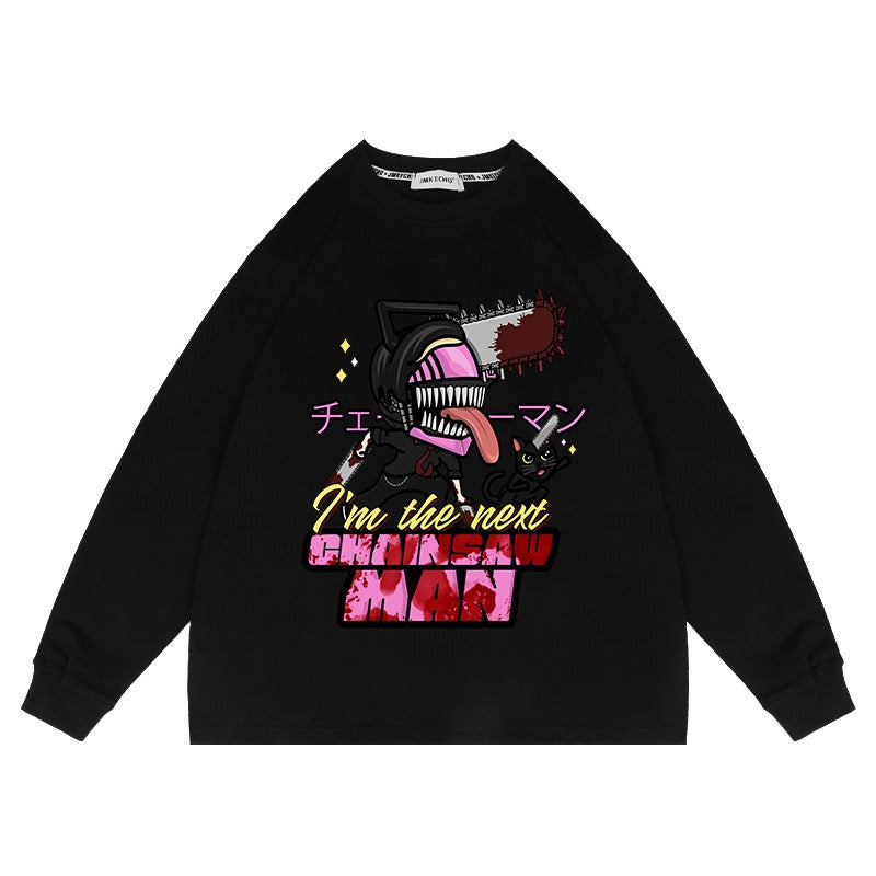 Chainsaw Man Anime Washed Old Sweater