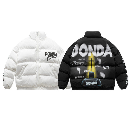 Graffiti Spray Paint Winter Jacket