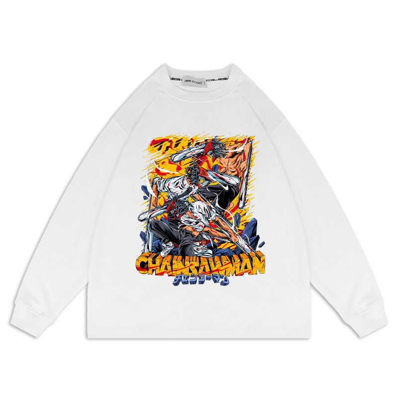 Chainsaw Man Anime Washed Old Sweater