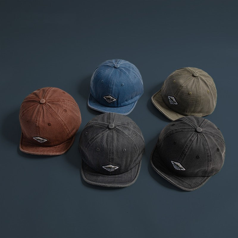 Short Brim Washed Denim