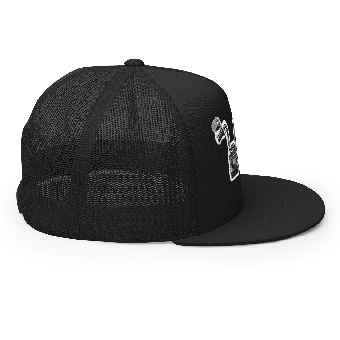 Gorra de camionero con diseño de motos