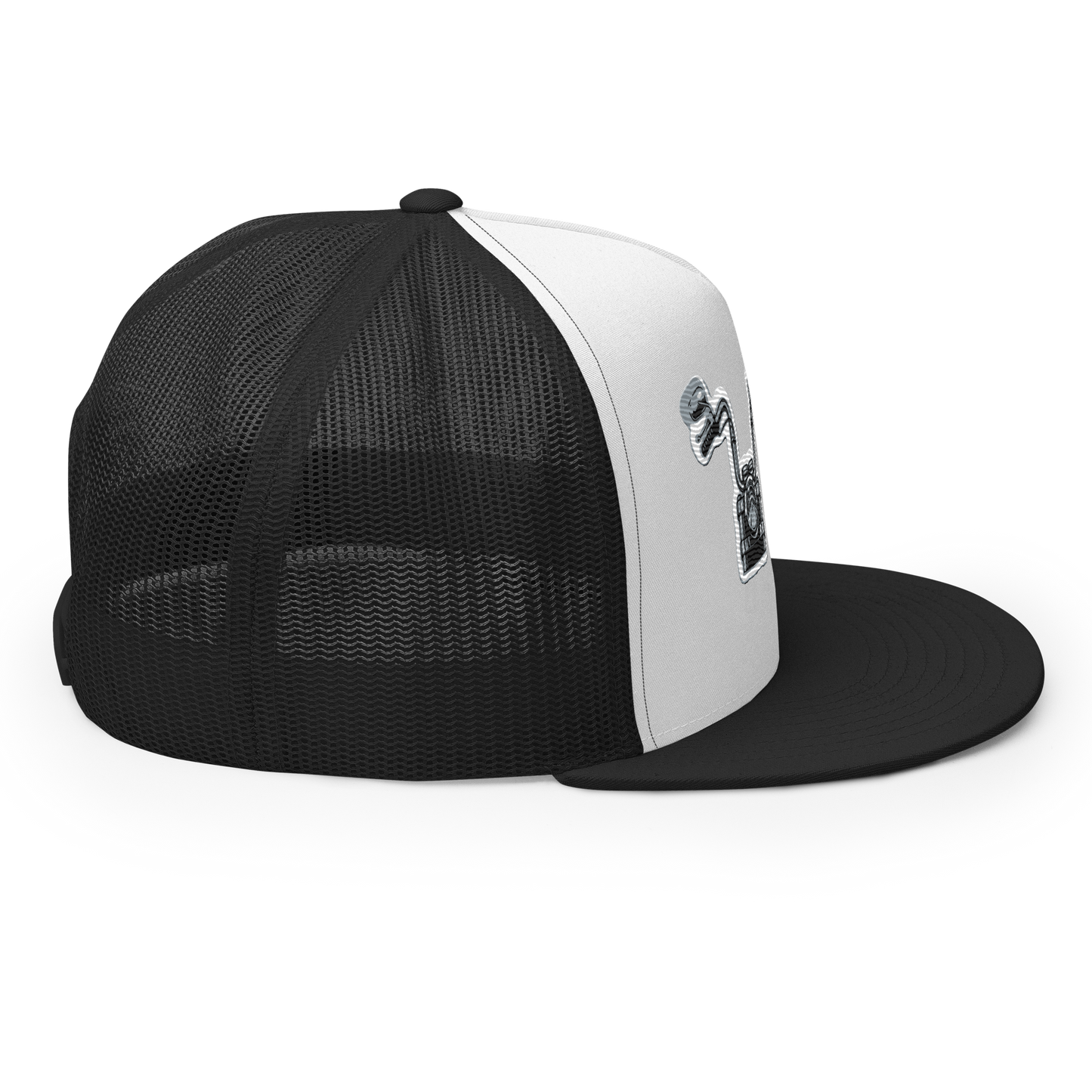 Gorra de camionero con diseño de motos