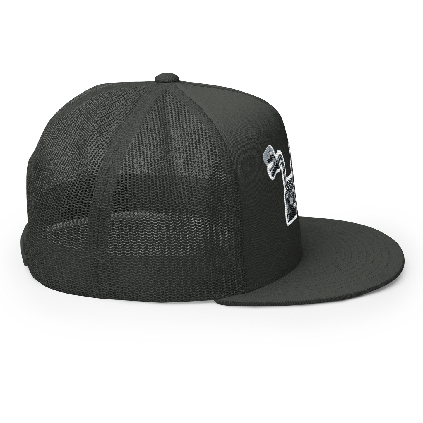 Gorra de camionero con diseño de motos