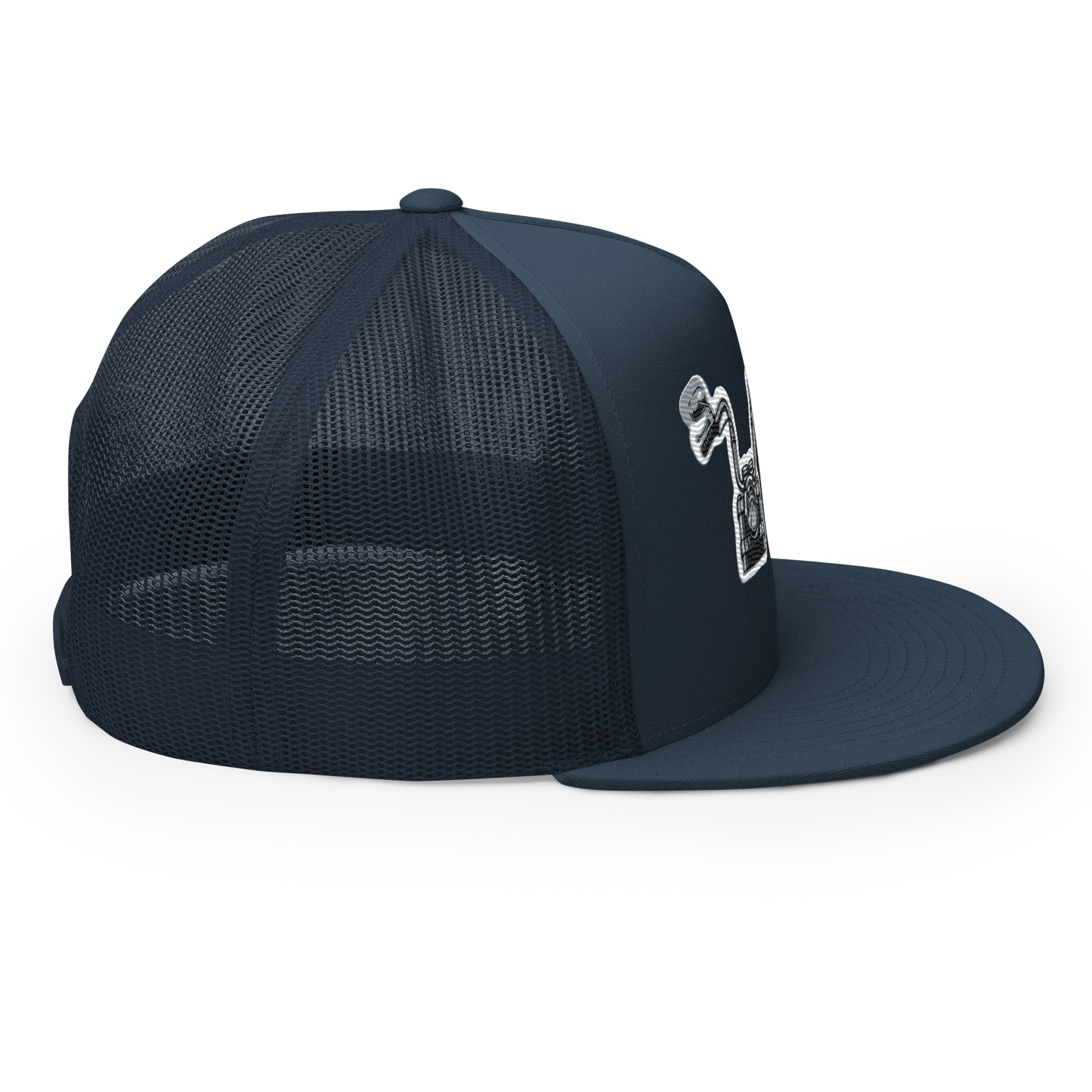 Gorra de camionero con diseño de motos