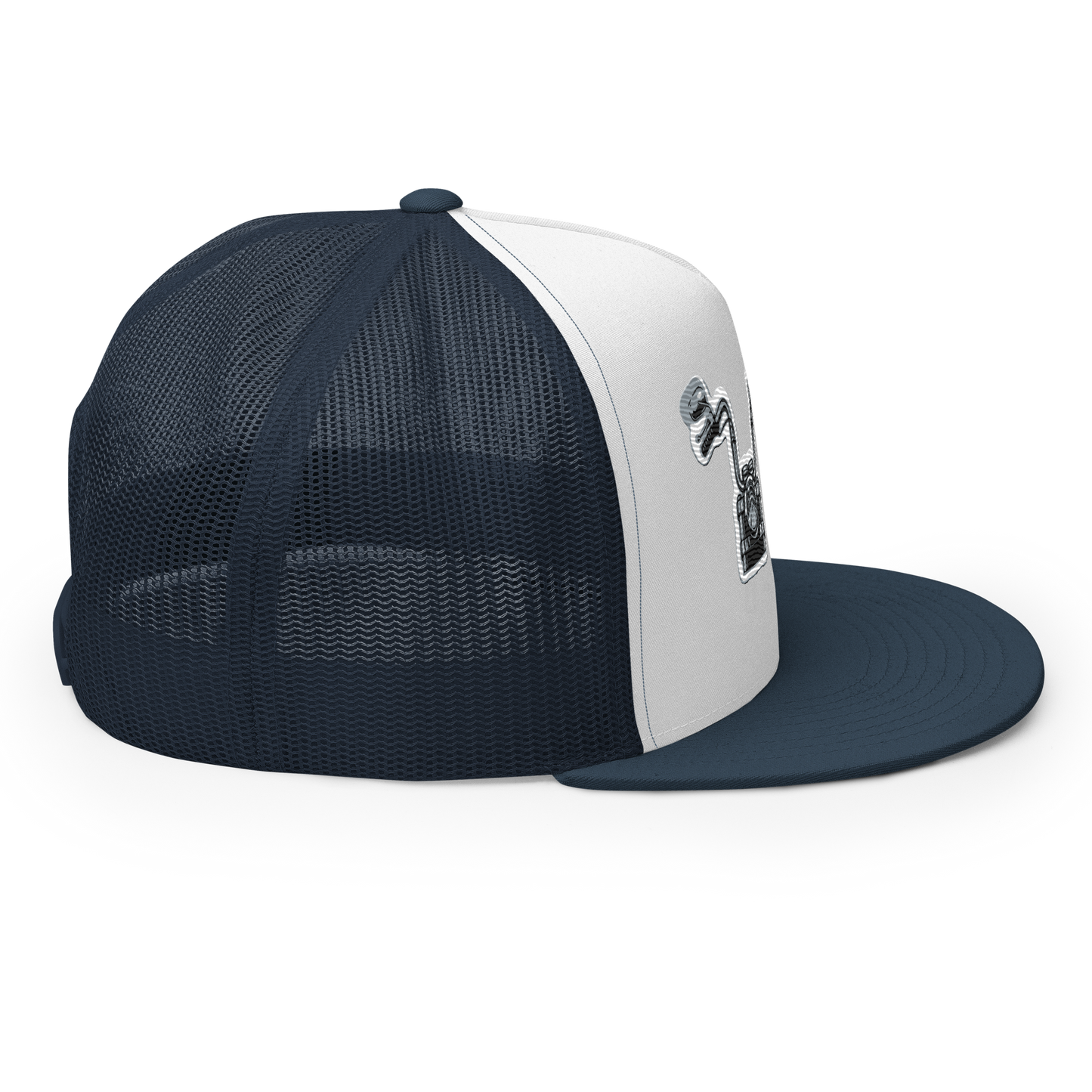 Gorra de camionero con diseño de motos