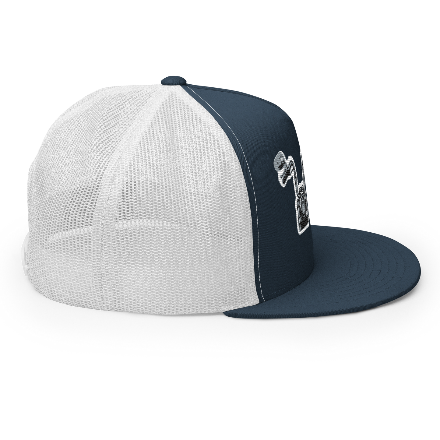 Gorra de camionero con diseño de motos