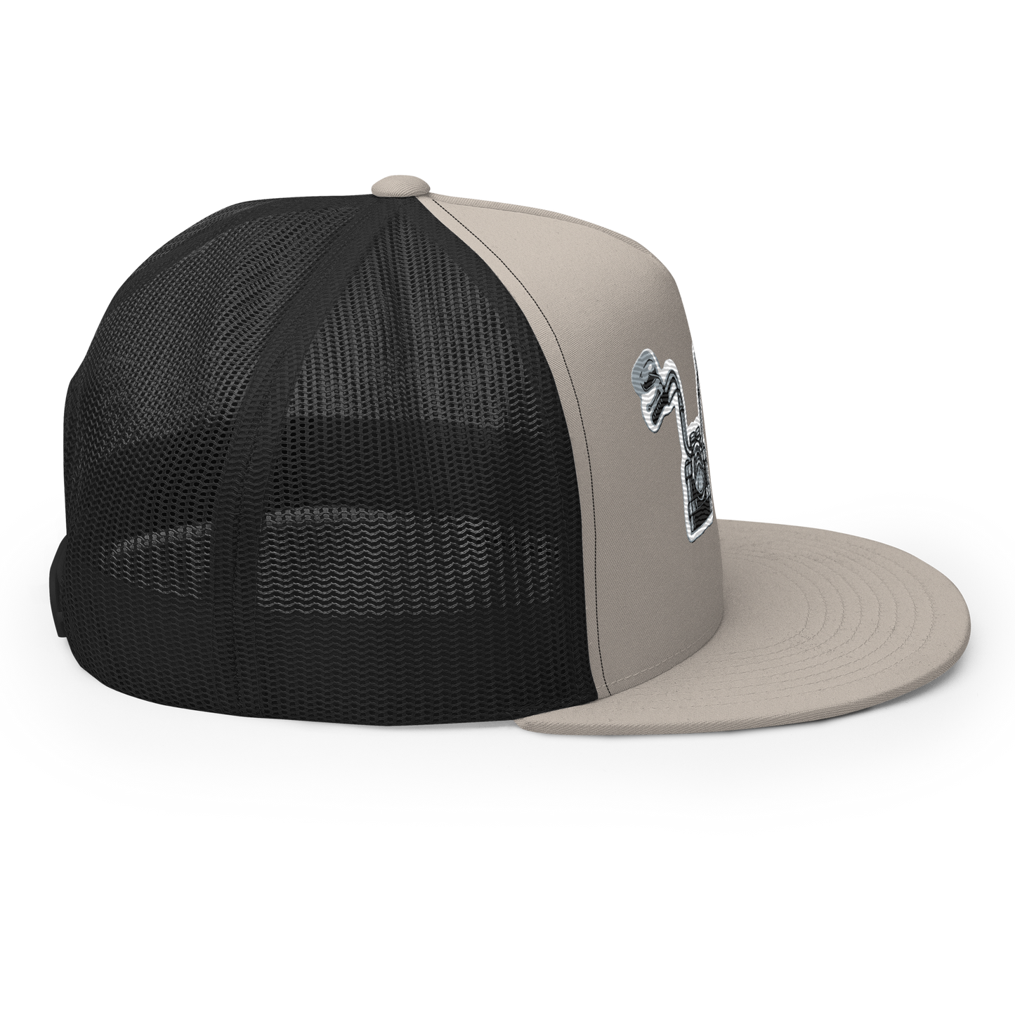 Gorra de camionero con diseño de motos