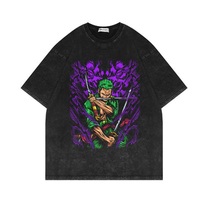 Camiseta de manga corta del rey pirata Luffy