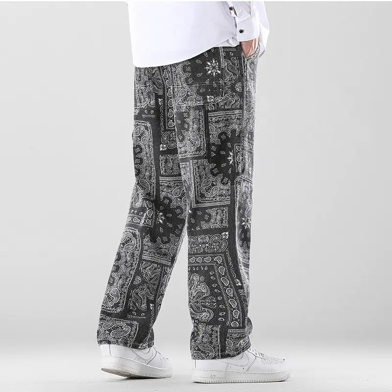 Pantalón holgado estampado