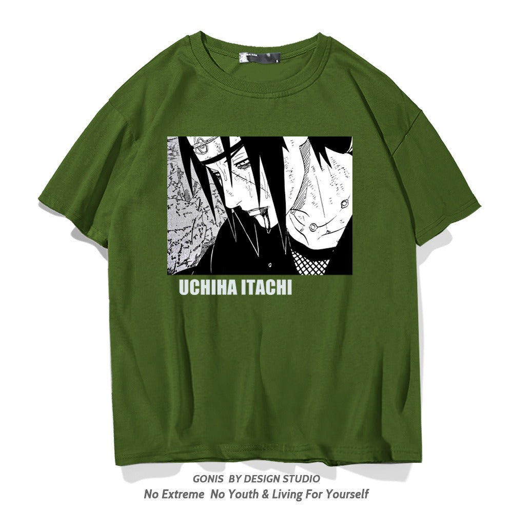 Camiseta juvenil de media manga Uchiha Itachi