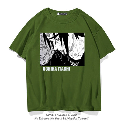 Camiseta juvenil de media manga Uchiha Itachi