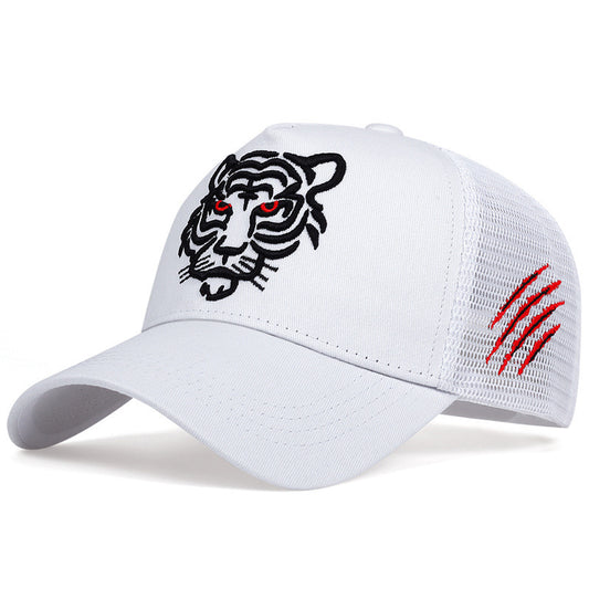 Tall Crown Tiger Head Embroidered