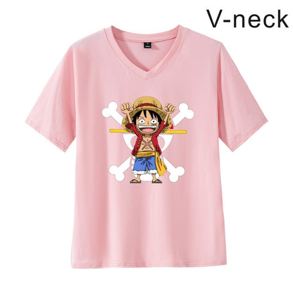 Pirate King Luffy Fourth Grade Printed T-shirt