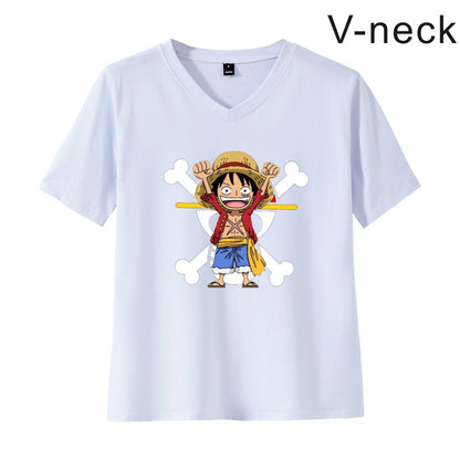 Pirate King Luffy Fourth Grade Printed T-shirt