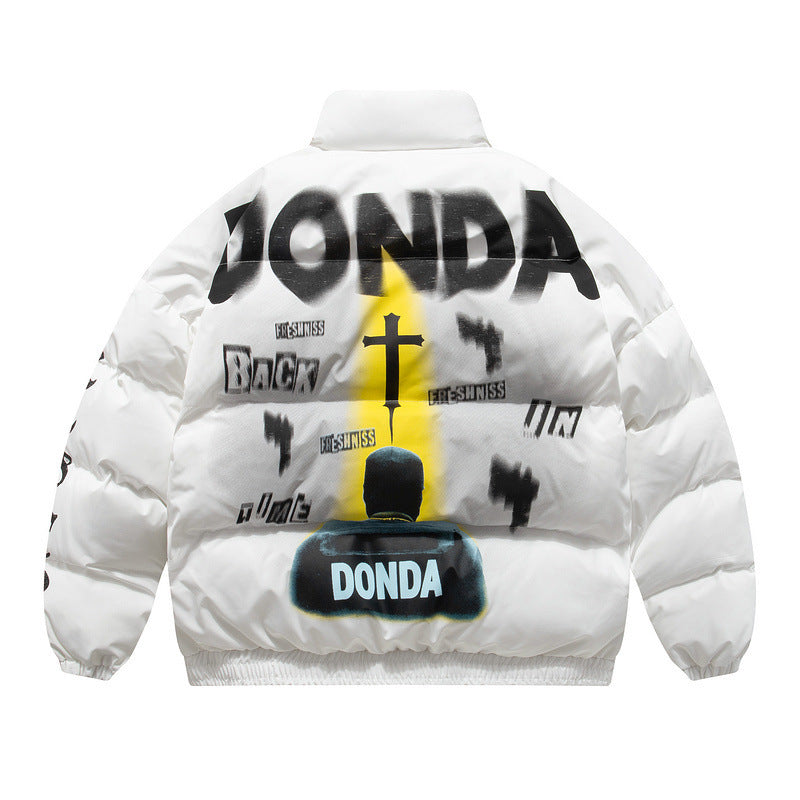 Graffiti Spray Paint Winter Jacket