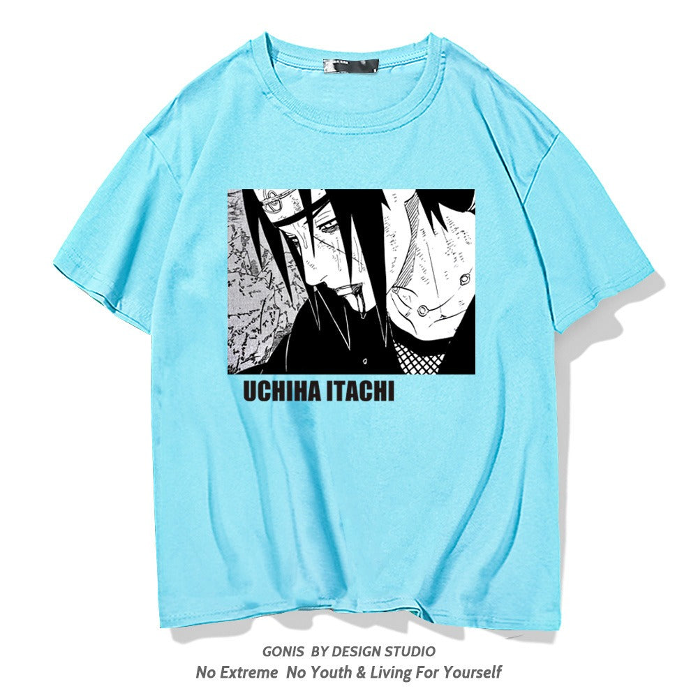 Camiseta juvenil de media manga Uchiha Itachi