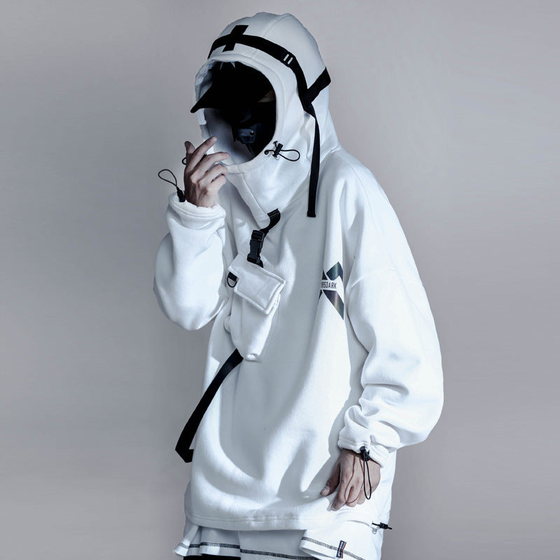 Laser Printed Hoodie Men's Coat