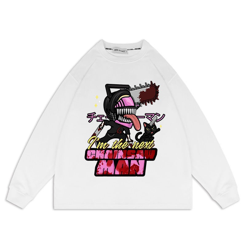 Chainsaw Man Anime Washed Old Sweater