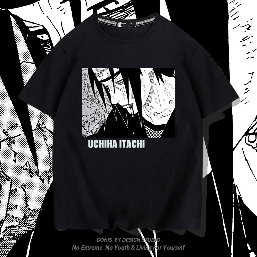 Camiseta juvenil de media manga Uchiha Itachi