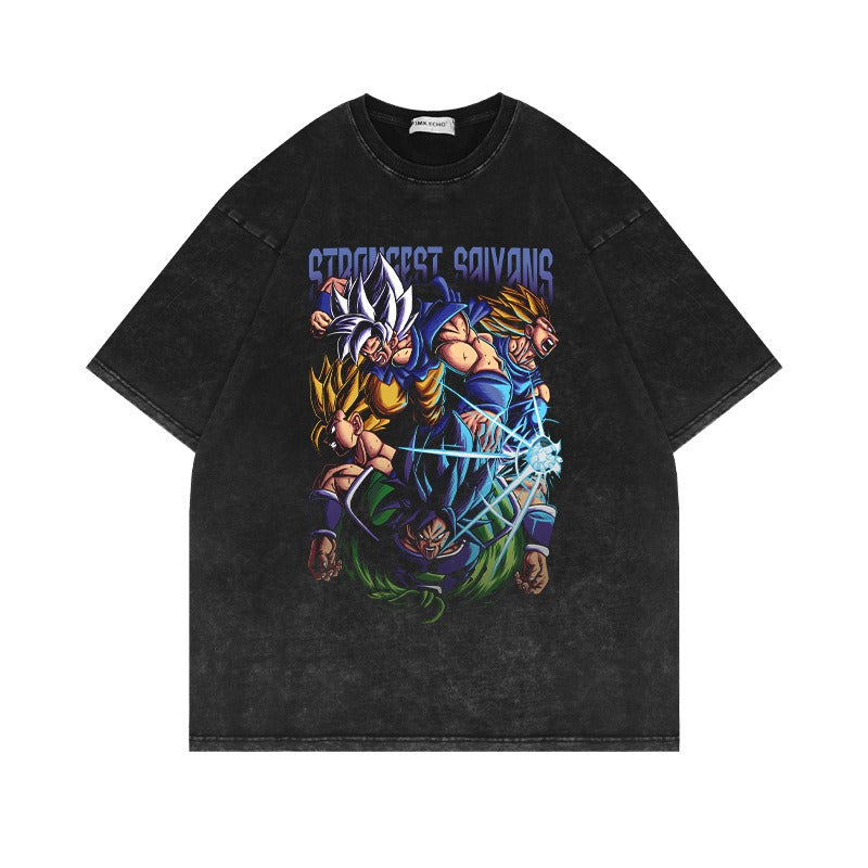 Camiseta de manga corta de Dragon Ball Oversize High Street