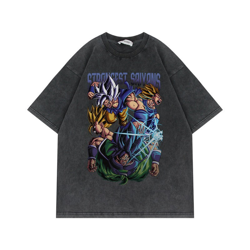 Camiseta de manga corta de Dragon Ball Oversize High Street