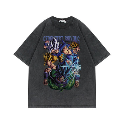 Camiseta de manga corta de Dragon Ball Oversize High Street