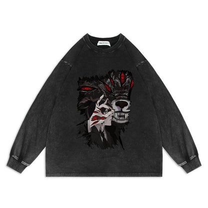 Chainsaw Man Anime Washed Old Sweater