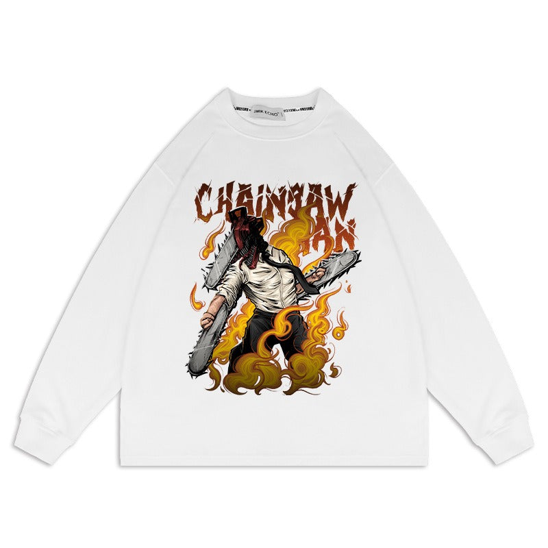 Chainsaw Man Anime Washed Old Sweater