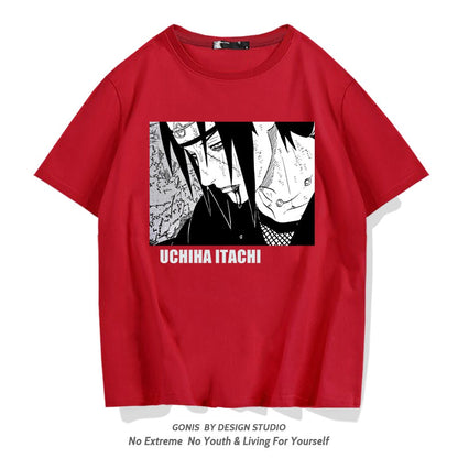 Camiseta juvenil de media manga Uchiha Itachi