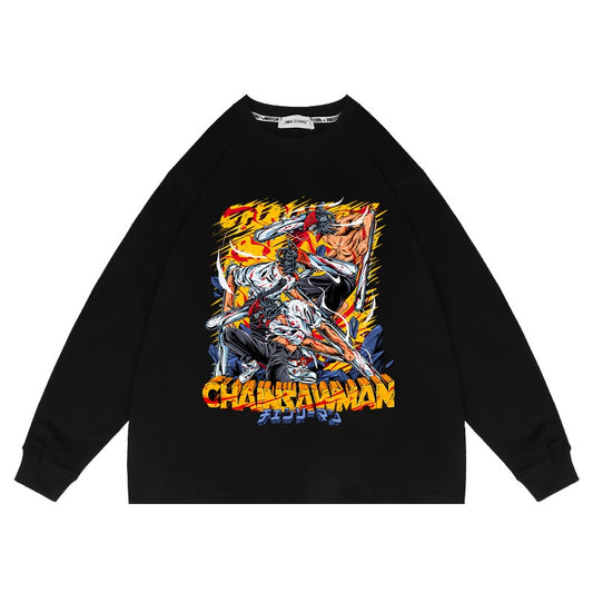 Chainsaw Man Anime Washed Old Sweater