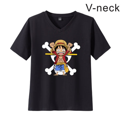 Pirate King Luffy Fourth Grade Printed T-shirt