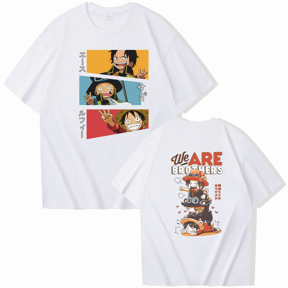 Sabo, Luffy and Ace. One Piece Short sleeved