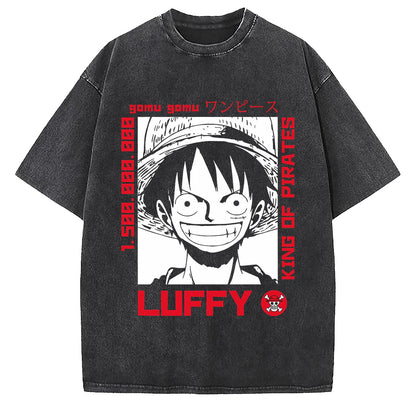 One Piece Luffy Wash Large Loose Cotton