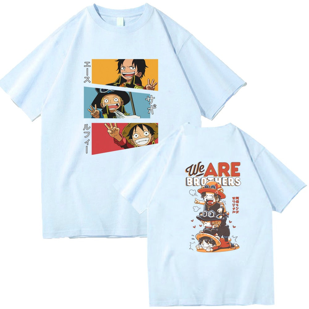 Sabo, Luffy and Ace. One Piece Short sleeved