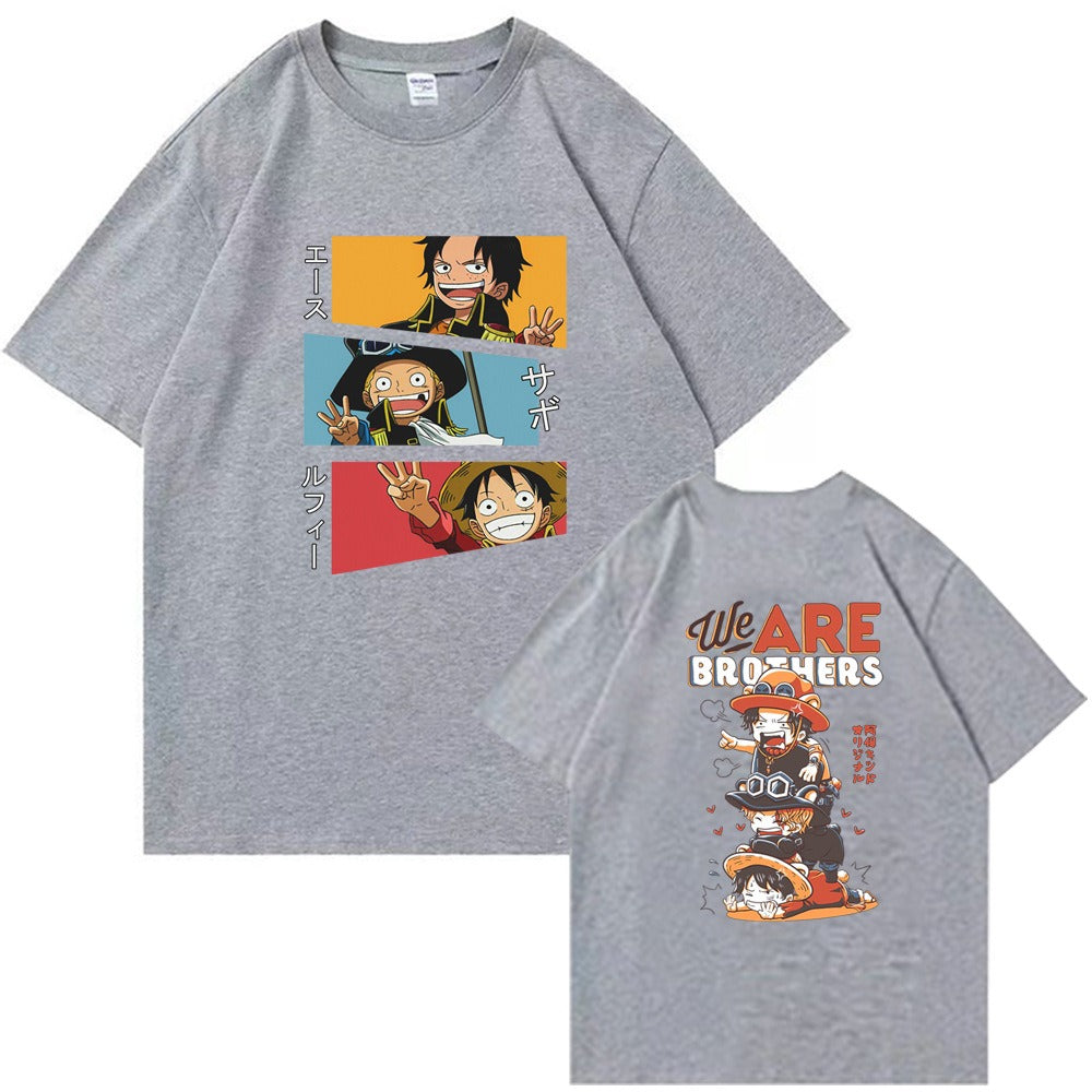 Sabo, Luffy and Ace. One Piece Short sleeved