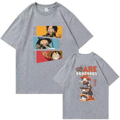 Sabo, Luffy and Ace. One Piece Short sleeved