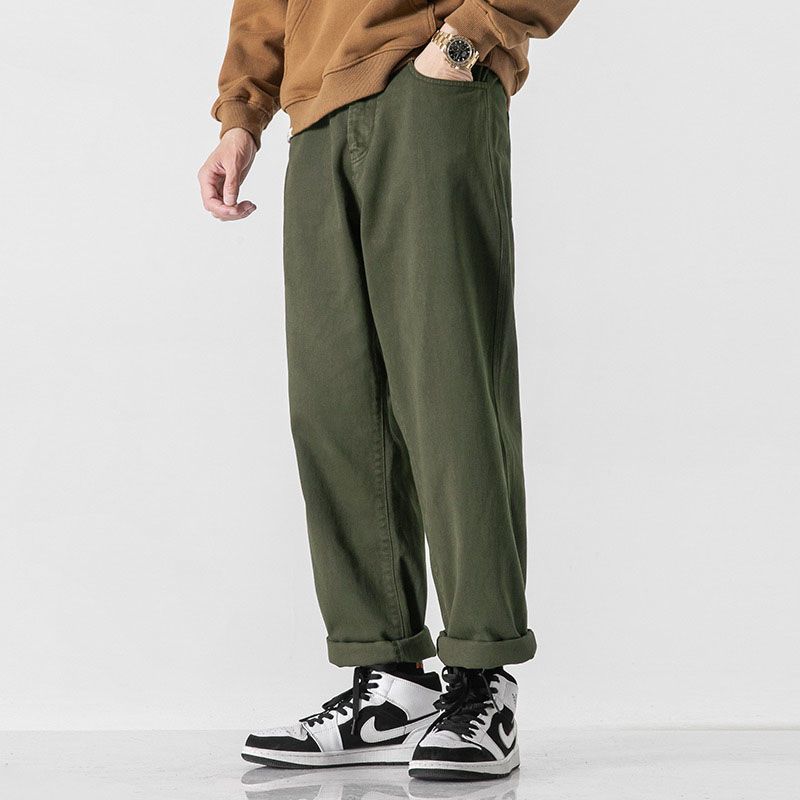 Retro Solid Trousers