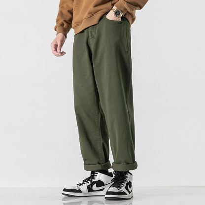 Retro Solid Trousers