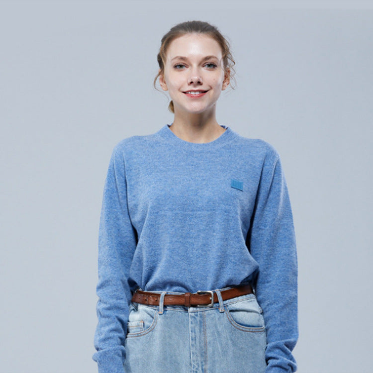 Crew Neck Pullover Long-Sleeved Knitted