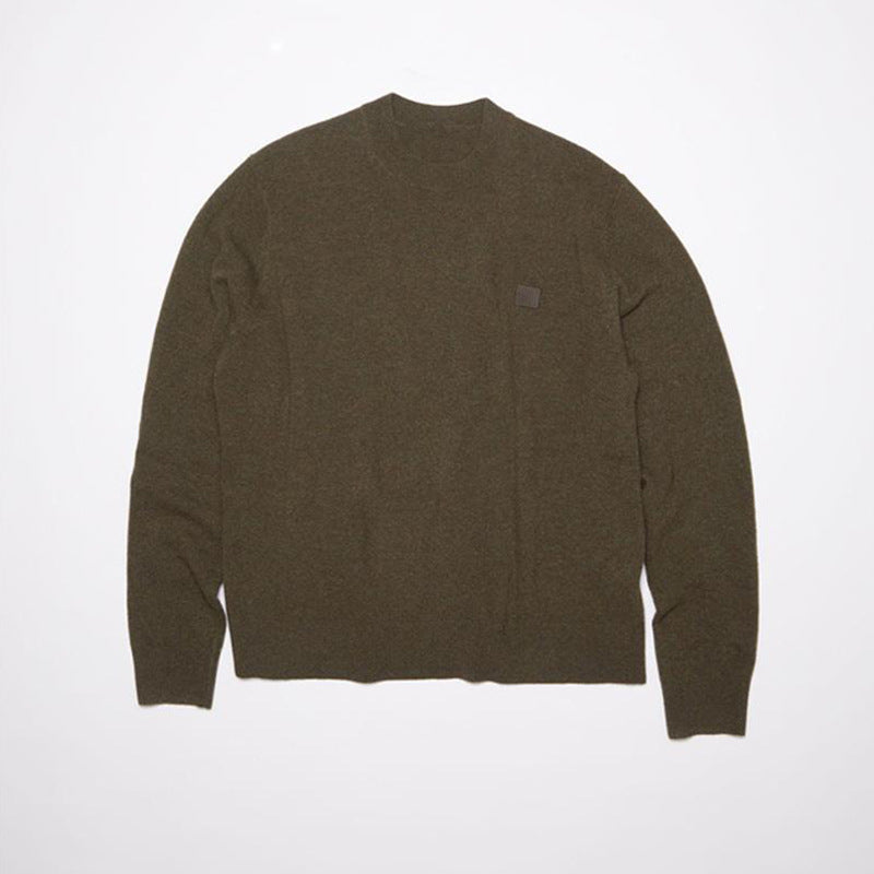 Crew Neck Pullover Long-Sleeved Knitted