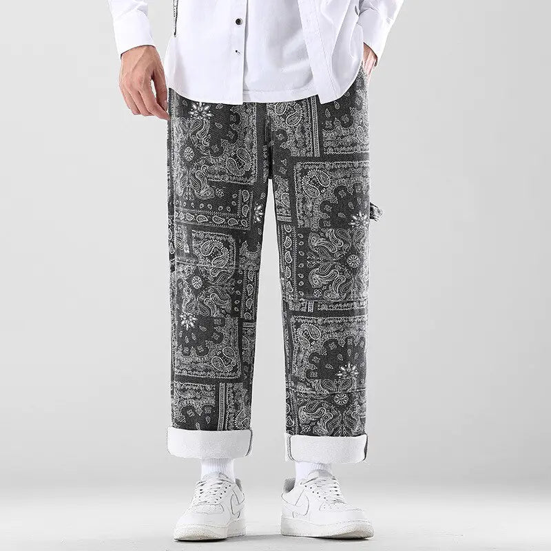 Pantalón holgado estampado