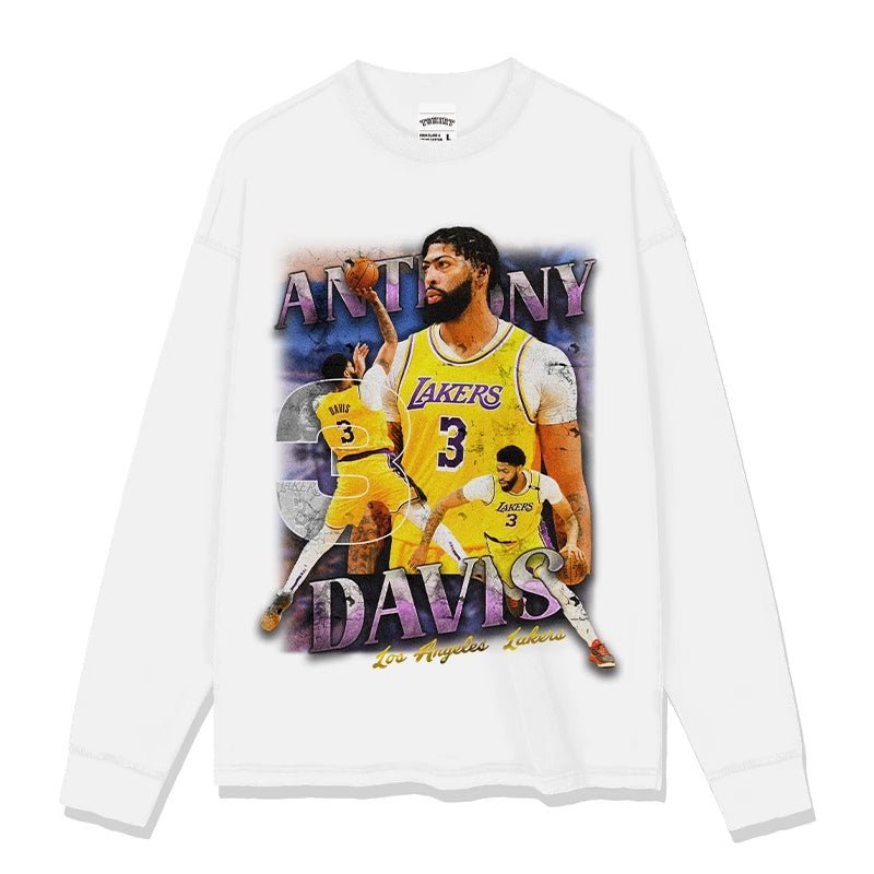 Anthony Davis Printed long And Short - Sleeved - SleekyStyleproduct_typeSleeky StyleWhite long sleevesSAnthony Davis Printed long And Short - Sleeved - SleekyStyleproduct_typeSleeky StyleWhite long sleevesSAnthony Davis Printed long And Short - Sleeved