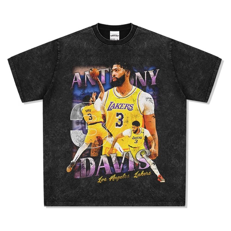 Anthony Davis Printed long And Short - Sleeved - SleekyStyleproduct_typeSleeky StyleWashed black short sleevesSAnthony Davis Printed long And Short - Sleeved - SleekyStyleproduct_typeSleeky StyleWashed black short sleevesSAnthony Davis Printed long And Short - Sleeved