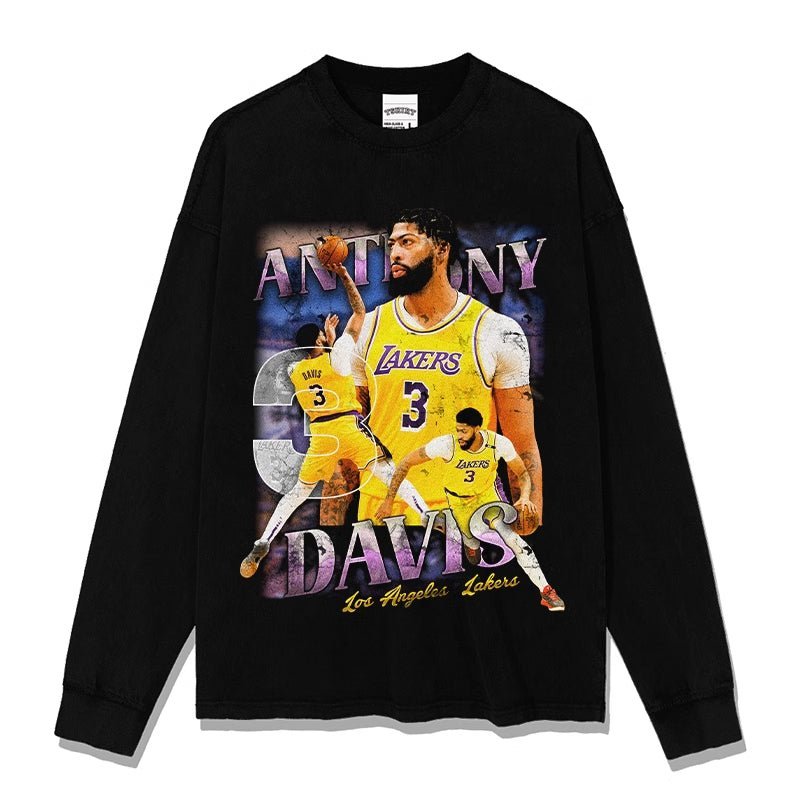 Anthony Davis Printed long And Short - Sleeved - SleekyStyleproduct_typeSleeky Styleblack long sleevesSAnthony Davis Printed long And Short - Sleeved - SleekyStyleproduct_typeSleeky Styleblack long sleevesSAnthony Davis Printed long And Short - Sleeved