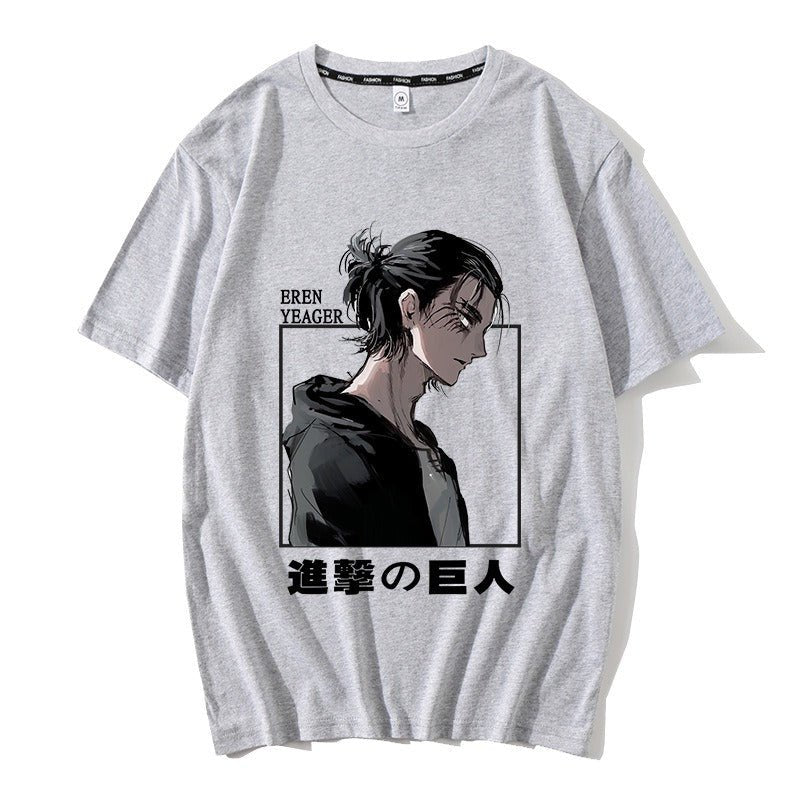 Attack on Titan clothes peripheral short - sleeved - SleekyStyleproduct_typeSleeky StyleBlackSAttack on Titan clothes peripheral short - sleeved - SleekyStyleproduct_typeSleeky StyleBlackSAttack on Titan clothes peripheral short - sleeved