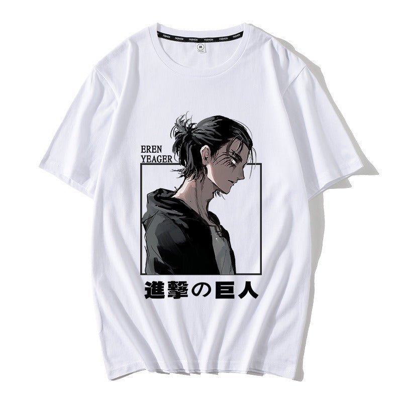 Attack on Titan clothes peripheral short - sleeved - SleekyStyleproduct_typeSleeky StyleWhiteSAttack on Titan clothes peripheral short - sleeved - SleekyStyleproduct_typeSleeky StyleWhiteSAttack on Titan clothes peripheral short - sleeved