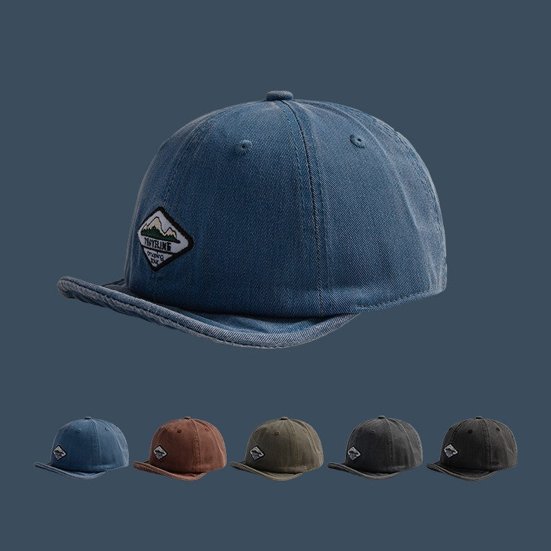 Short Brim Washed Denim