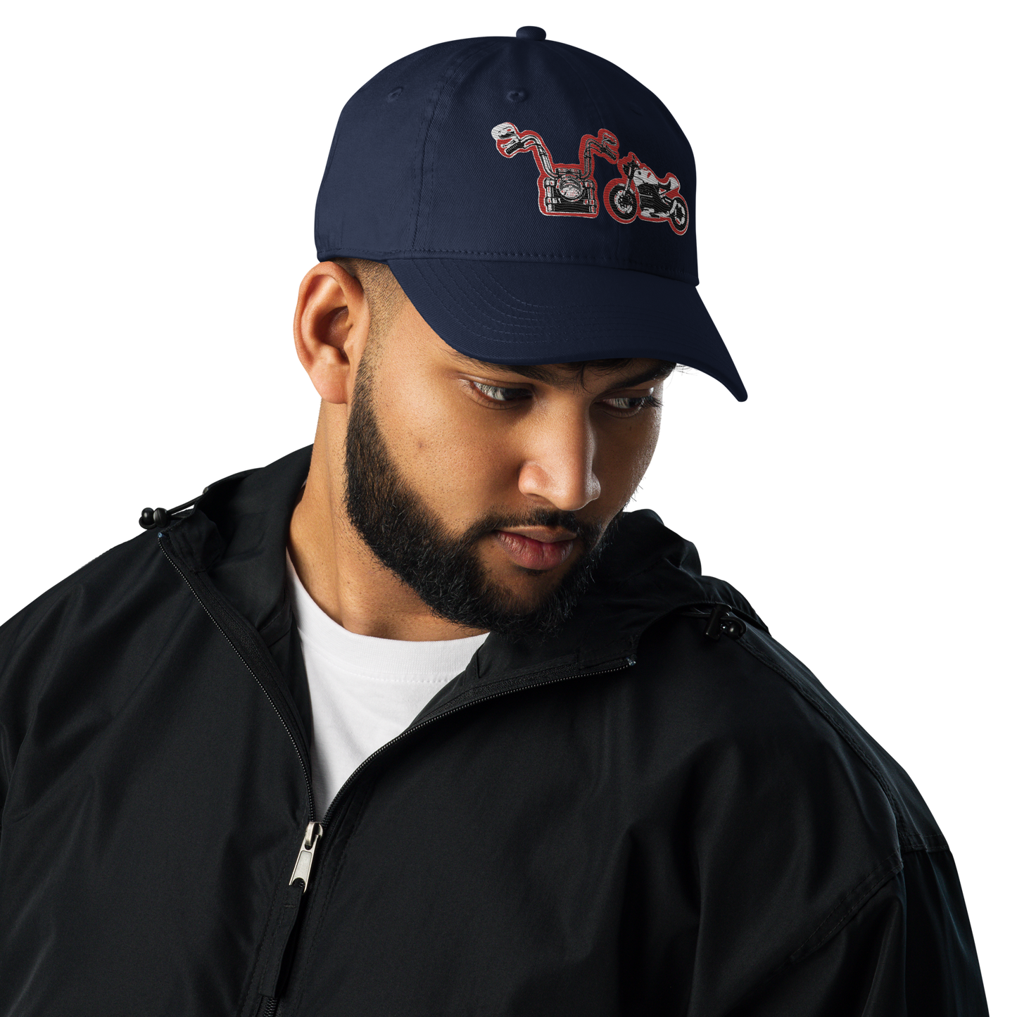 Gorra de papá con el logo de Champion de Moterbikes