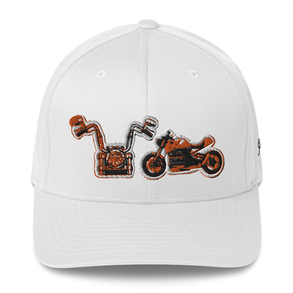 Gorra de sarga con el logo de Motorbikes Love