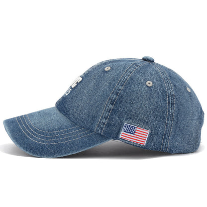 Denim Peaked Cap